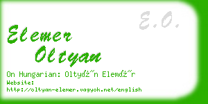 elemer oltyan business card